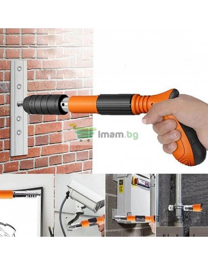 Мини пистолет за пирони + 50 бр пирони